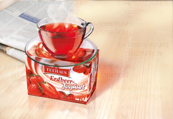 Erdbeer-Joghurt-Tee