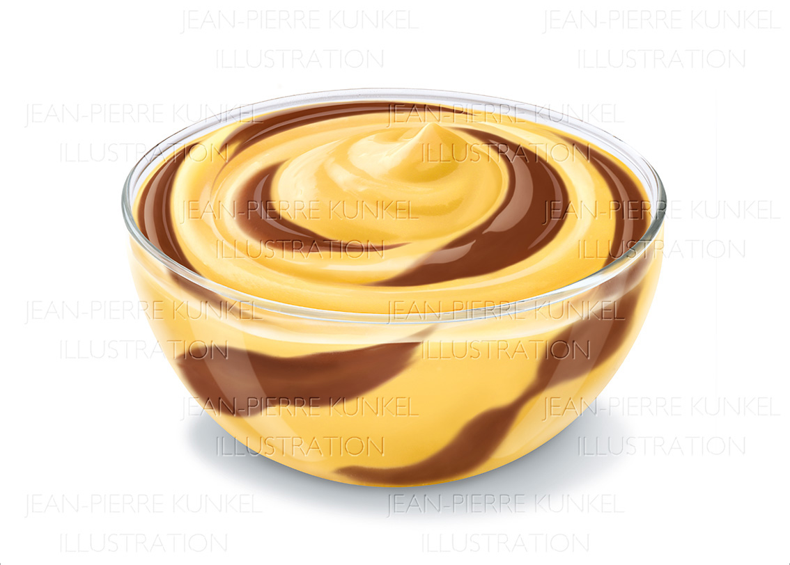 Schoko-Vanille-Pudding